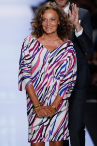 La stilista Diane von Fürstenberg