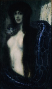 Franza von stuck, Il peccato, 1908