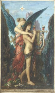 Esiodo e la Musa, 1891. Olio su tavola, 59 x 34,5 cm Parigi, Musée d'Orsay 