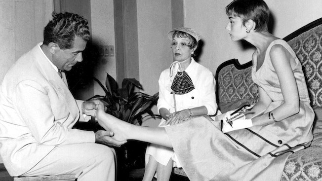 Salvatore Ferragamo e Audrey Hepburn
