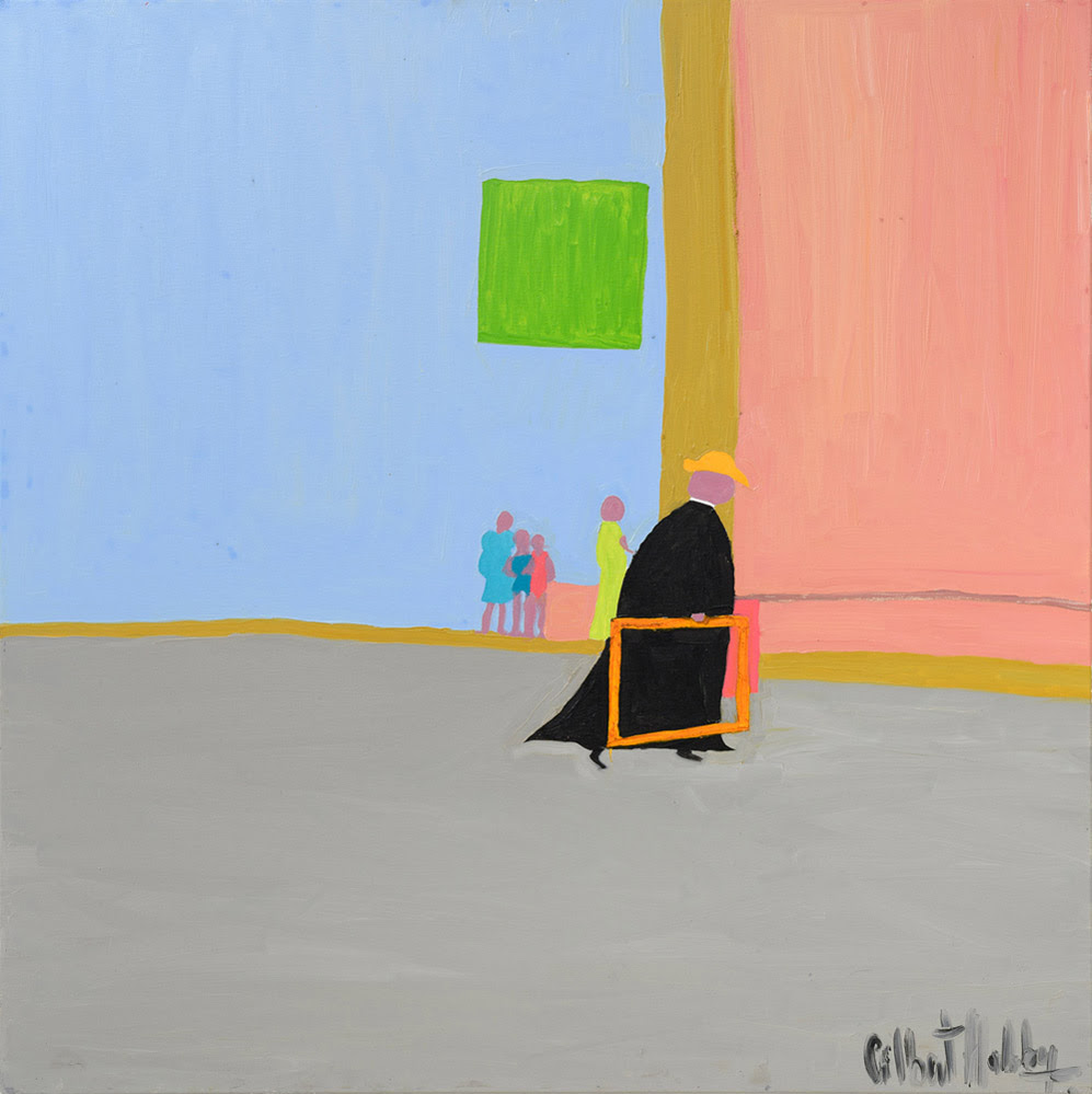 Gilbert Halaby, Frame me!, 2022, olio su tela, 100x100 cm_credits Courtesy of Maja Arte Contemporanea