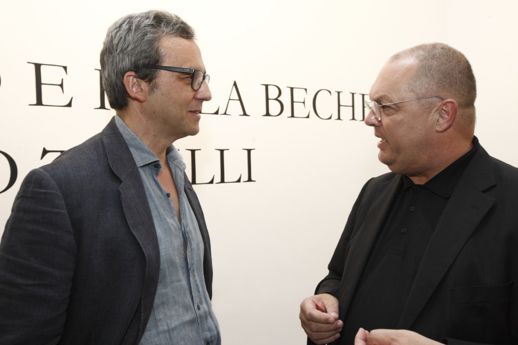 Marco Tirelli insieme a J. Blüher. Courtesy of Foto Villa Massimo/Alberto Novelli.