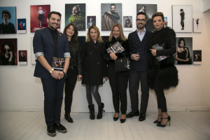 da sinistra il gallerista Tiziano Todi, la fotografa Elena Datrino, Ginevra Ansuini,Grazia Pitorri, Edoardo Alaimo, silvia De Giorgi