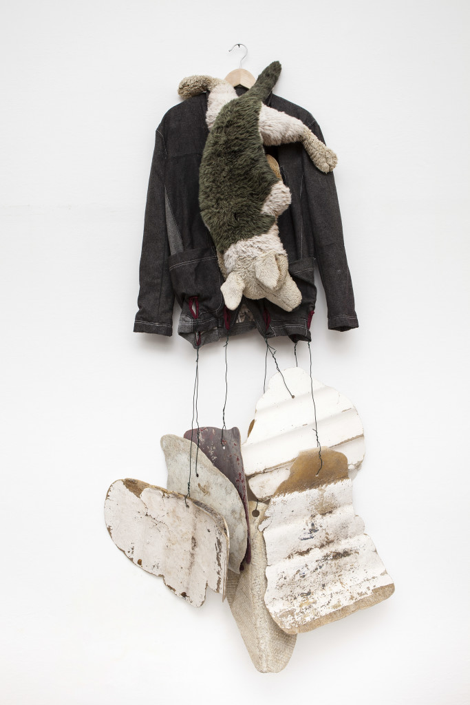 Claudia Losi, Letter Jacket_Balena Project, Antonio Marras, 2004/2014, giacca in lana e tessuto stampato, tecnica mista, dimensioni variabili. Photo by Andrea Rossetti. Courtesy of the Artist