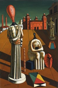 le muse inquietanti,1917,Giorgio de Chirico