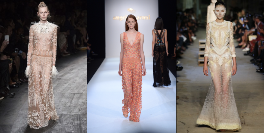 Trasparenze sensuali per Valentino, Angelo Marani, Givenchy